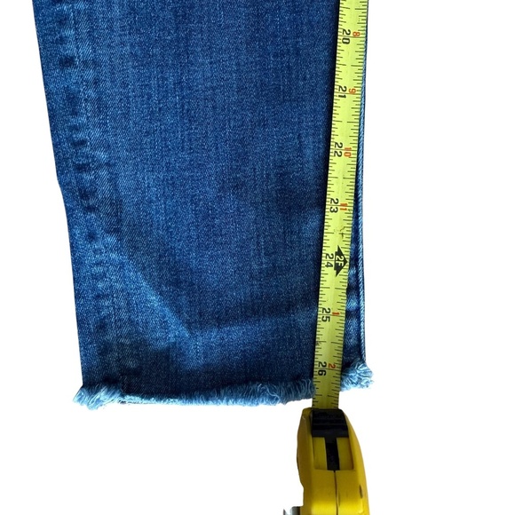 Mother The Looker Ankle Fray Dark Blue Jeans Size 26 - Picture 3 of 9